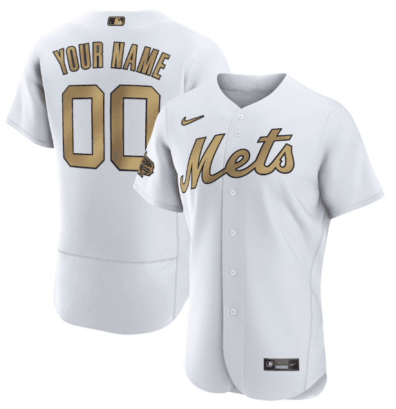 New York Mets Active Player Custom 2022 All-Star White Flex Base Stitched Jersey