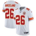 Kansas City Chiefs #26 Bashaud Breeland White Vapor Untouchable Limited Stitched Jersey