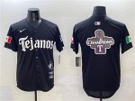 Texas Rangers Team Big Logo Black Mexico 2025 Vapor Premier Limited Stitched Jerseys