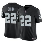 Las Vegas Raiders #22 Jeremy Chinn Black 2025 F.U.S.E. Vapor Stitched Jersey