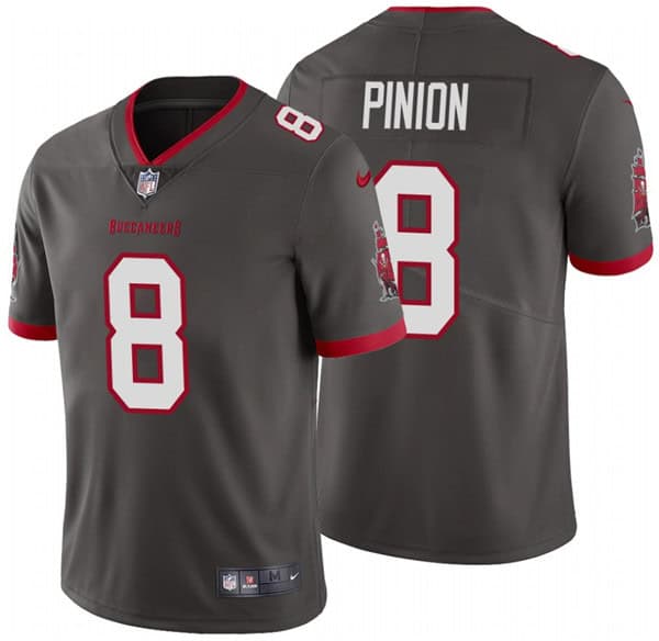 Tampa Bay Buccaneers #8 Bradley Pinion 2020 Grey Vapor Untouchable Limited Stitched Jersey