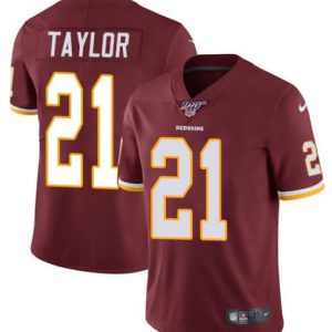 Redskins 100th #21 Sean Taylor Red Limited Stitched Jersey