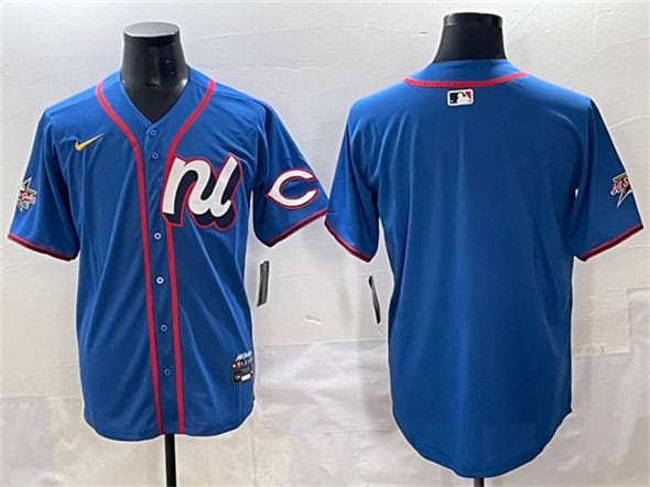 National League Cincinnati Reds Blank Blue 2025 All-Star Edition Limited Stitched Jersey