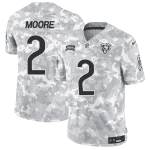 Chicago Bears #2 DJ Moore 2024 F.U.S.E Arctic Camo Salute To Service Limited Stitched Jersey