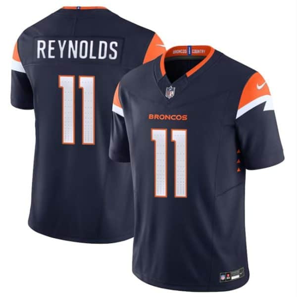 Denver Broncos #11 Josh Reynolds Navy 2024 F.U.S.E. Alternate Vapor Limited Stitched Jersey