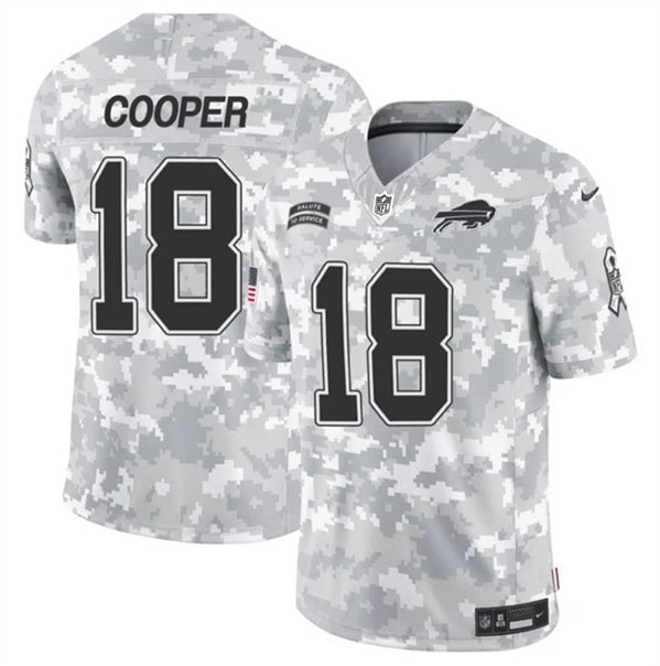 Buffalo Bills #18 Amari Cooper 2024 F.U.S.E. Arctic Camo Salute To Service Limited Stitched Jersey