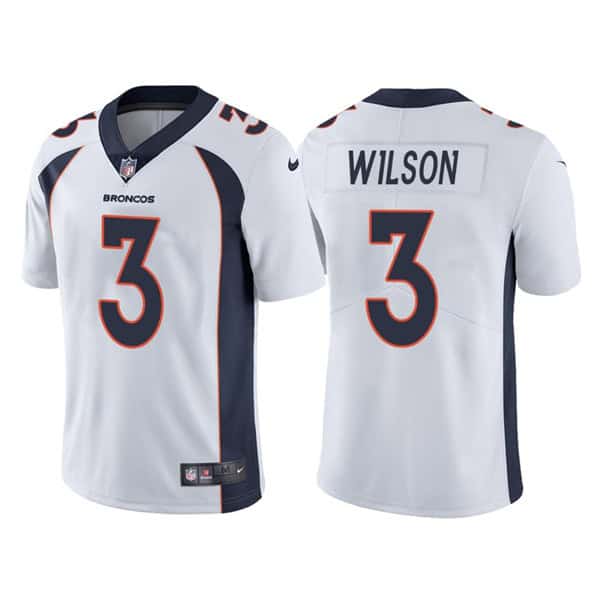Denver Broncos #3 Russell Wilson White Vapor Untouchable Limited Stitched Jersey