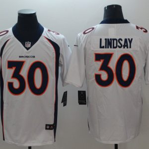 Denver Broncos #30 Phillip Lindsay White Vapor Untouchable Limited Stitched Jersey
