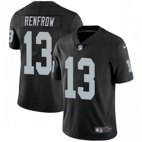Raiders #13 Hunter Renfrow Black Vapor Untouchable Limited Stitched Jersey