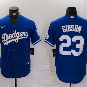 Los Angeles Dodgers #23 Kirk Gibson Blue Cool Base Stitched Jersey