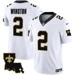New Orleans Saints #2 Jameis Winston White 2023 F.U.S.E. 1987 Legacy Vapor Stitched Jersey