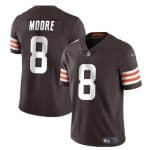 Cleveland Browns #8 Elijah Moore Brown Vapor Limited Stitched Jersey