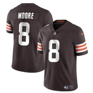 Cleveland Browns #8 Elijah Moore Brown Vapor Limited Stitched Jersey