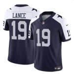 Dallas Cowboys #19 Trey Lance Navy White 2023 F.U.S.E Vapor Untouchable Limited Stitched Jersey
