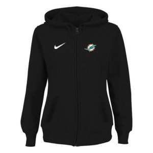 Miami Dolphins Stadium Rally Full Zip Hoodie Black