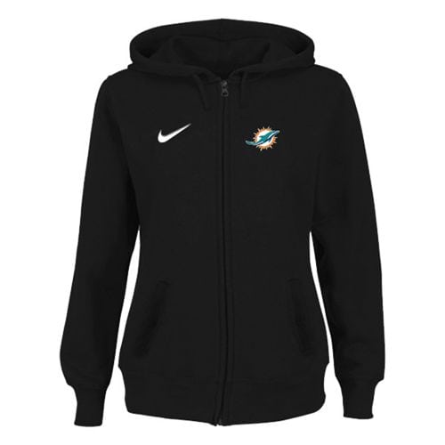 Miami Dolphins Stadium Rally Full Zip Hoodie Black