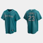 Seattle Mariners #23 Ty France Aqua Cool Base Stitched Jersey