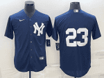 New York Yankees #23 Don Mattingly Navy Cool Base Stitched Jersey
