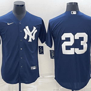 New York Yankees #23 Don Mattingly Navy Cool Base Stitched Jersey