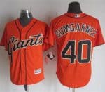 Giants #40 Madison Bumgarner Orange Alternate New Cool Base Stitched Jersey