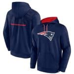 New England Patriots Navy Defender Evo Pullover Hoodie