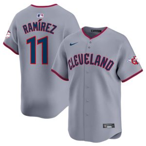 Cleveland Guardians #11 Jose Ramirez Gray 2025 Alternate Limited Stitched Jersey