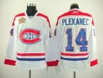 Canadiens #14 Tomas Plekanec Stitched White Heritage Classic Style Jersey