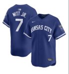 Kansas City Royals #7 Bobby Witt Jr. Royal Blue Cool Base Stitched Jersey