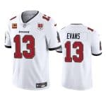 Tampa Bay Buccaneers #13 Mike Evans White 2025 50th Anniversary Patch And 4-Star C Patch Vapor Untouchable Limited Football Stitched Jersey