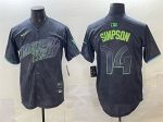 Tampa Bay Rays #14 Chandler Simpson Charcoal 2024 City Connect Limited Stitched Jersey