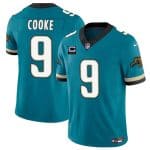 Jacksonville Jaguars #9 Logan Cooke Teal 2025 F.U.S.E. With 3-Star C Patch Prowler Throwback Vapor Limited Stitched Jersey