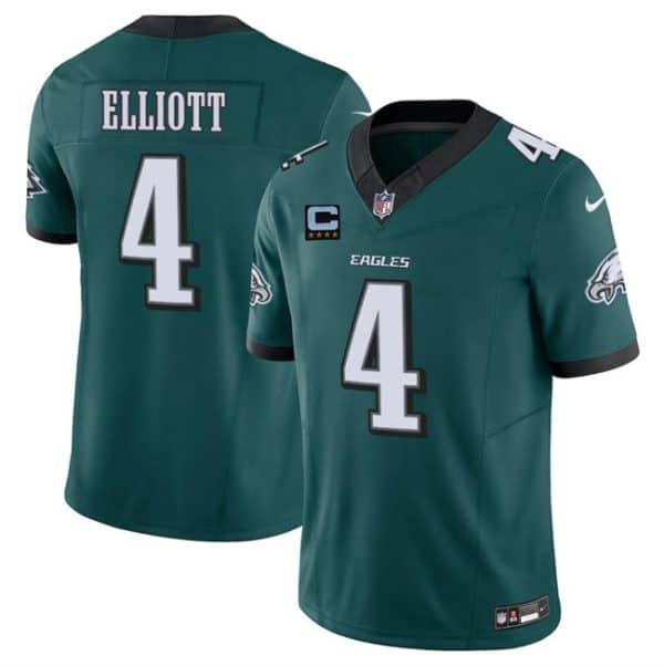 Philadelphia Eagles #4 Jake Elliott Green 2025 F.U.S.E. With 4-Star C Patch Vapor Untouchable Limited Stitched Jersey