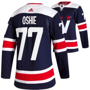 Washington Capitals #77 T.J. Oshie Navy Pro Stitched Jersey