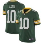 Green Bay Packers #10 Jordan Love Green Stitched Jersey