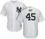 New York Yankees #45 Luke Voit White Cool Base Player Stitched Jersey