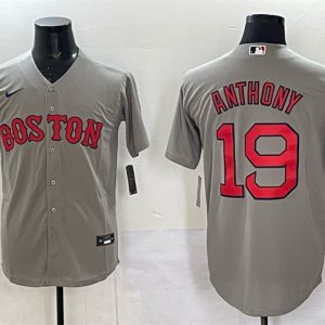 Boston Red Sox #19 Roman Anthony Gray Cool Base Stitched Jersey