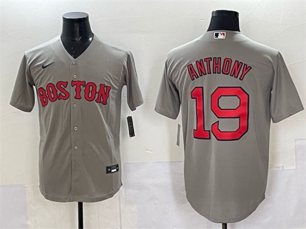 Boston Red Sox #19 Roman Anthony Gray Cool Base Stitched Jersey