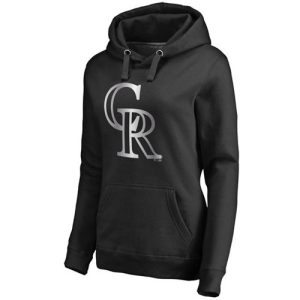 Colorado Rockies Platinum Collection Pullover Hoodie Black