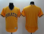Pirates Blank Gold Flexbase Authentic Collection Stitched Jersey