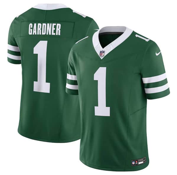 New York Jets #1 Ahmad Sauce Gardner Green 2024 F.U.S.E. Vapor Limited Stitched Jersey