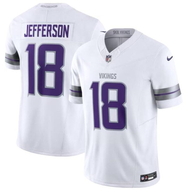 Minnesota Vikings #18 Justin Jefferson White F.U.S.E. Winter Warrior Limited Stitched Jersey
