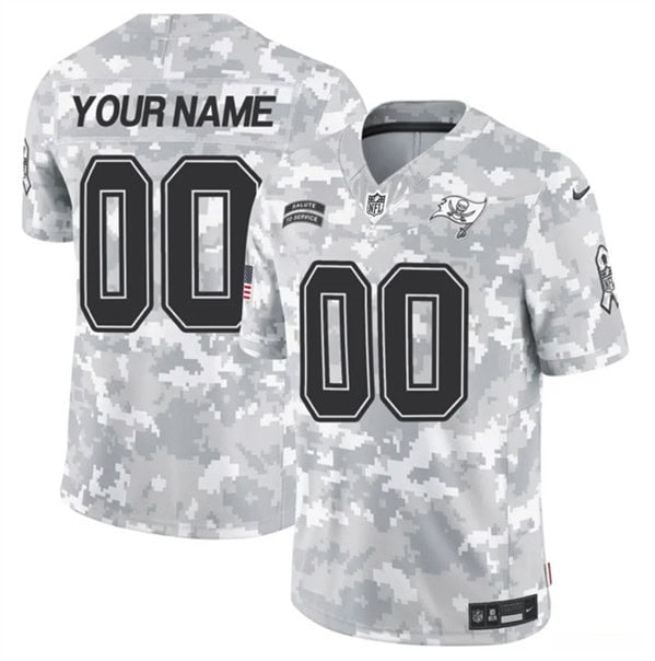 Tampa Bay Buccaneers Custom Arctic Camo 2024 F.U.S.E. Salute To Service Limited Stitched Jersey