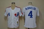 Mitchell And Ness Expos #4 Delino Deshields White Throwback Stitched Jersey