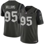 New York Jets #95 Quinnen Williams Black 2025 F.U.S.E. ¡°Rivalries¡± Vapor Limited Football Stitched Jersey