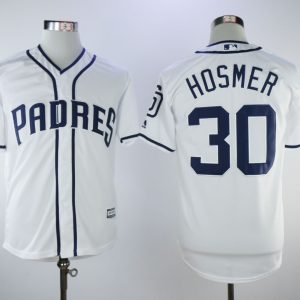 San Diego Padres #30 Eric Hosmer White Flexbase Authentic Collection Stitched Jersey