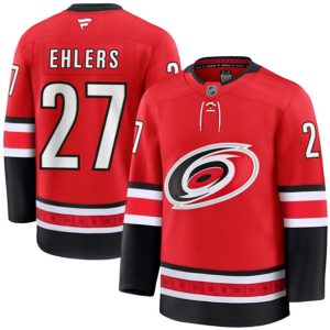 Carolina Hurricanes #27 Nikolaj Ehlers Red 2024-25 Alternate Stitched Jersey