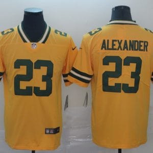 Green Bay Packers #23 Jaire Alexander Gold Inverted Legend Stitched Jersey