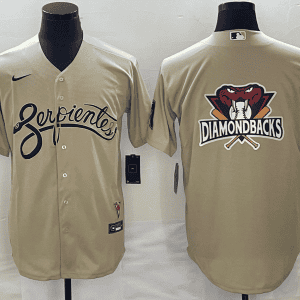Arizona Diamondbacks Gold City Connect Team Big Logo Cool Base Stitched Jersey