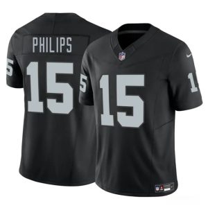 Las Vegas Raiders #15 Kyle Philips Black 2025 F.U.S.E. Vapor Stitched Jersey