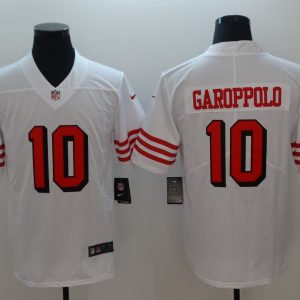 San Francisco 49ers #10 Jimmy Garoppolo Nike White Color Rush Vapor Untouchable Limited Stitched Jersey